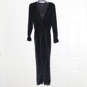 OAT New York Black Velvet Corduroy Jumper Size M NWT